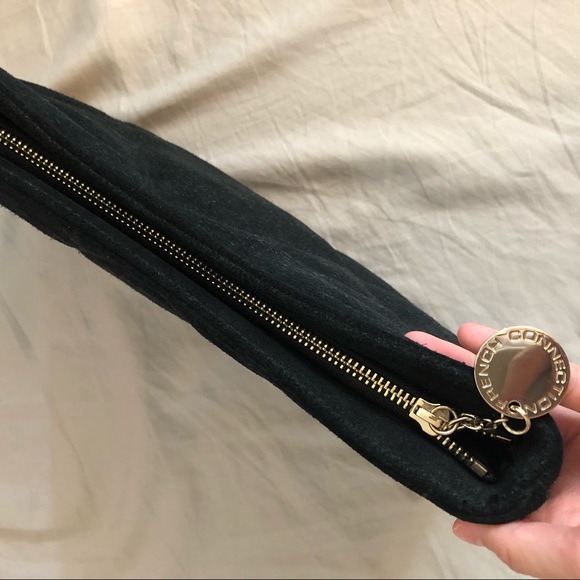 French connection suede clutch bag - Picture 5 of 6
